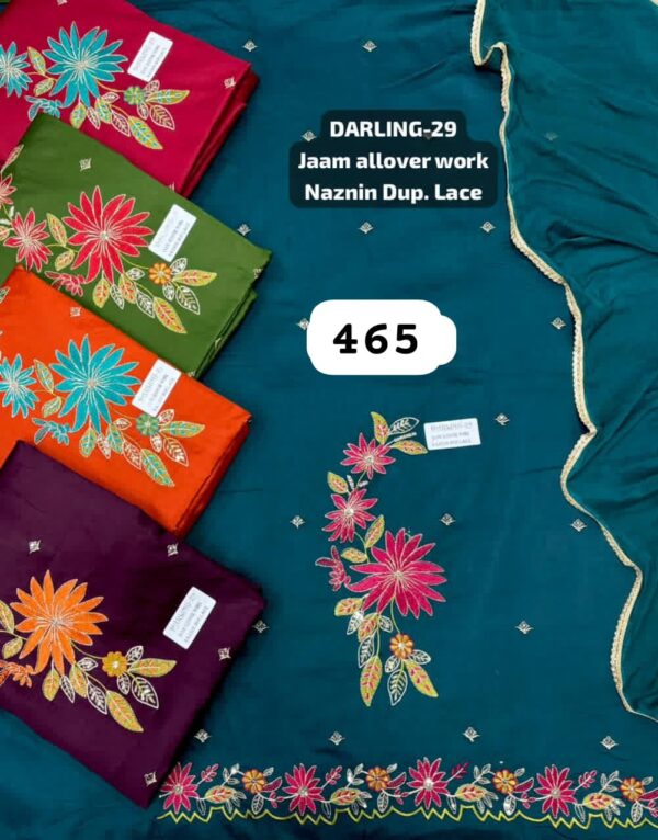 SCAK Jaam Top Nazneen Dupatta Unstitched Suits