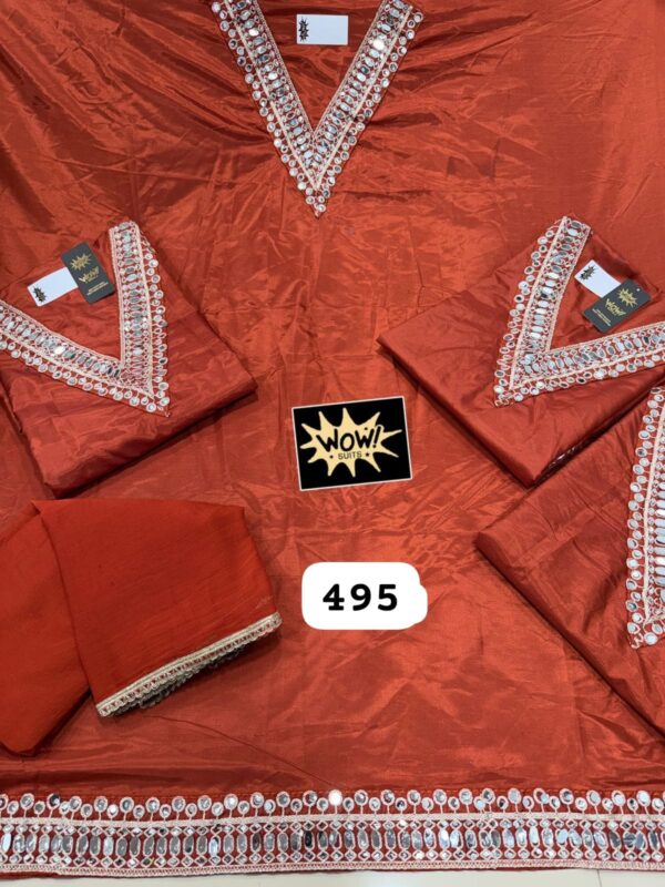 Wow Glass Top Nazneen Dupatta Unstitched Suits