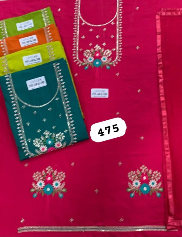349841 SCAK Glass Top Nazneen Dupatta Unstitched Suits
