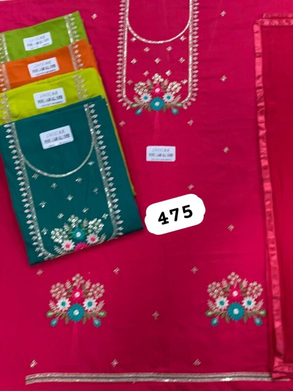 SCAK Glass Top Nazneen Dupatta Unstitched Suits
