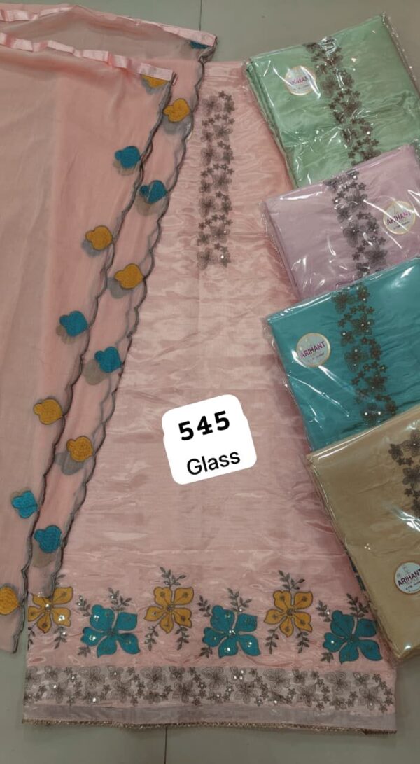 Arihant Glass Top Nazneen Dupatta Unstitched Suits