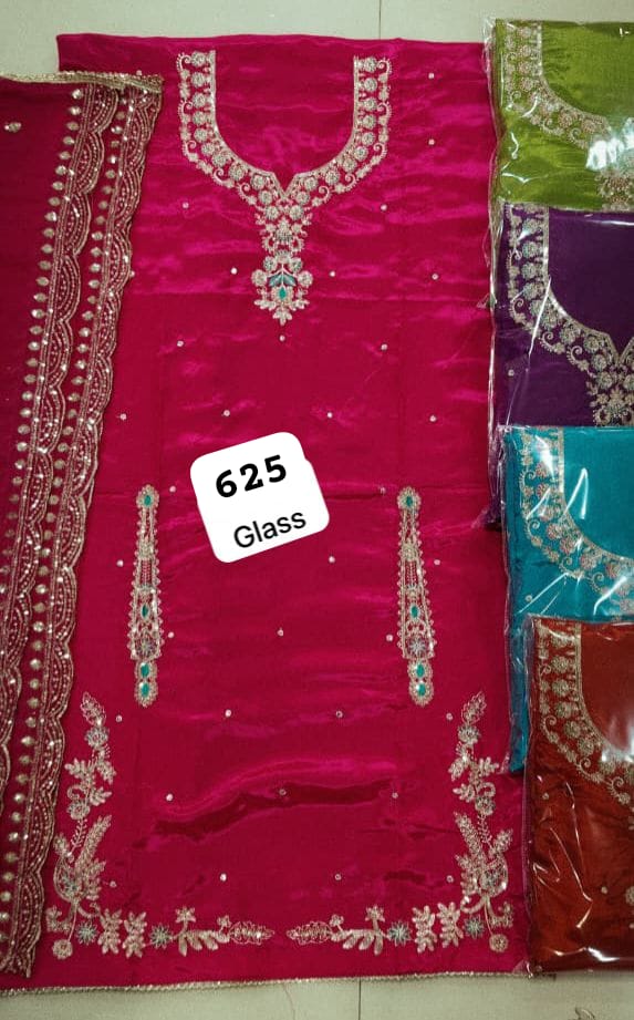 349869 SCAK Glass Top Nazneen Dupatta Unstitched Suits