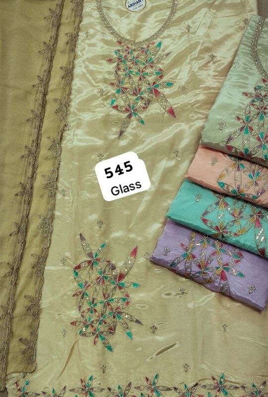 Arihant Glass Top Nazneen Dupatta Unstitched Suits