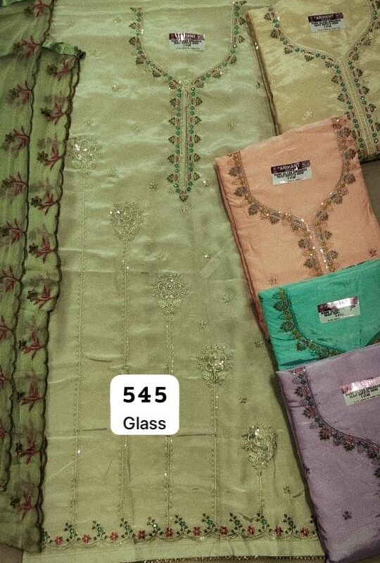Arihant Glass Top Nazneen Dupatta Unstitched Suits