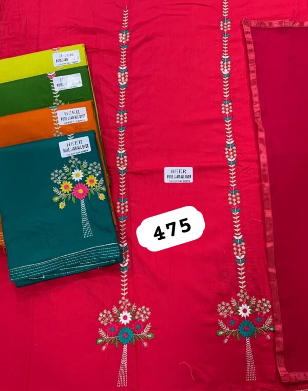 SCAK Jaam Top Nazneen Dupatta Unstitched Suits