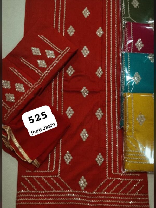 359780 Swastik Jaam Top Nazneen Dupatta Unstitched Suits