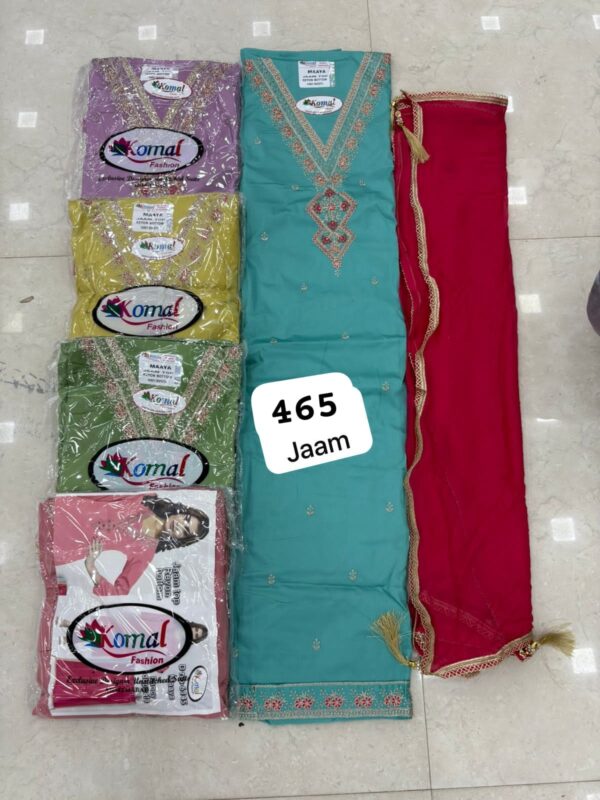Komal Jaam Top Nazneen Dupatta Unstitched Suits