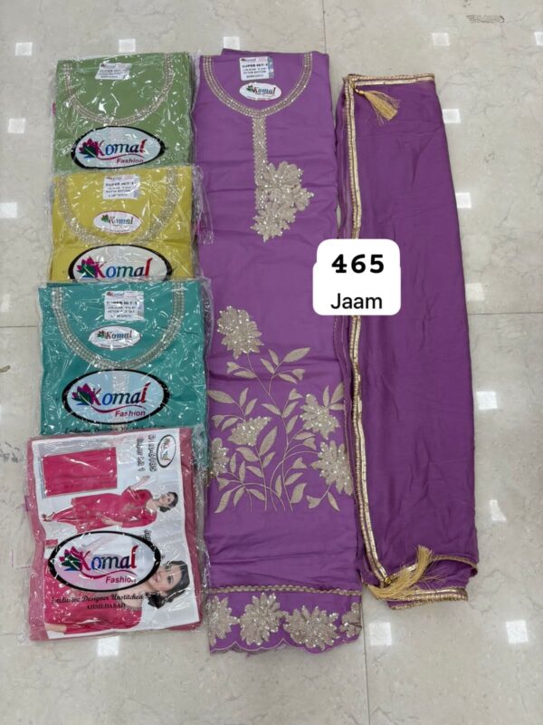 Komal Jaam Top Nazneen Dupatta Unstitched Suits