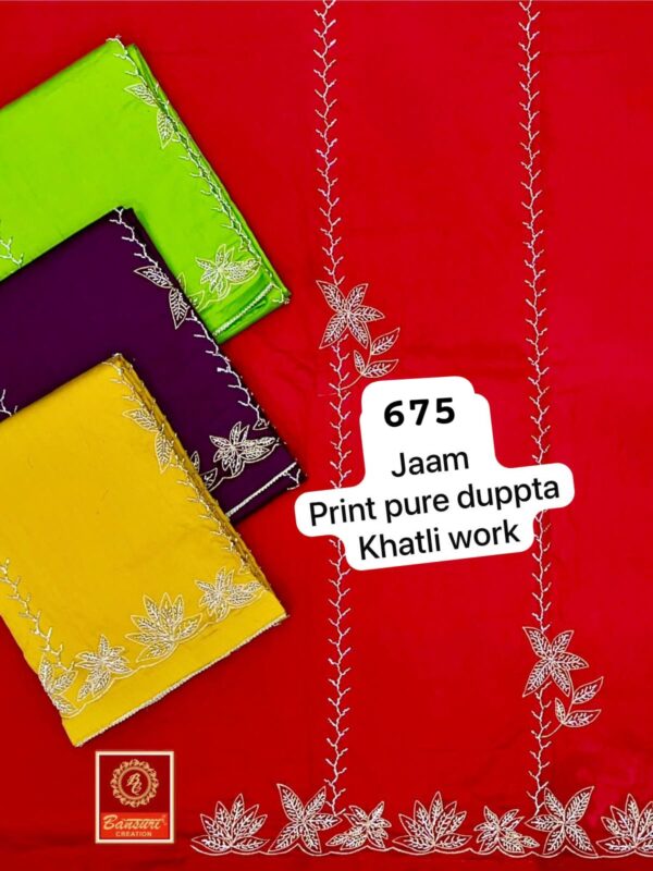 Bansuri Jaam Top Pure Chiffon Dupatta Unstitched Suits