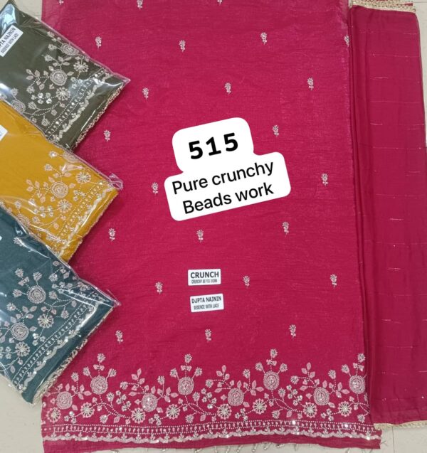 SCAK Crunchy Top Nazneen Dupatta Unstitched Suits