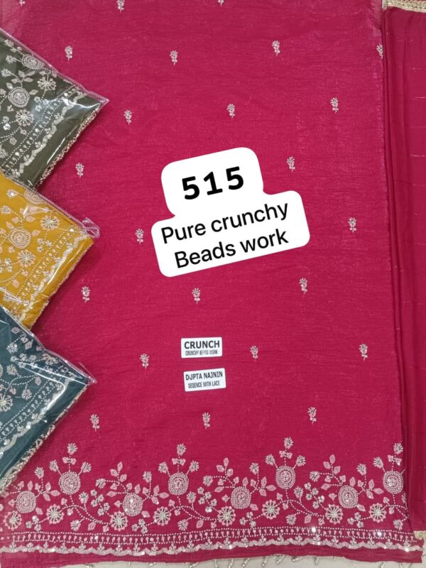 SCAK Crunchy Top Nazneen Dupatta Unstitched Suits