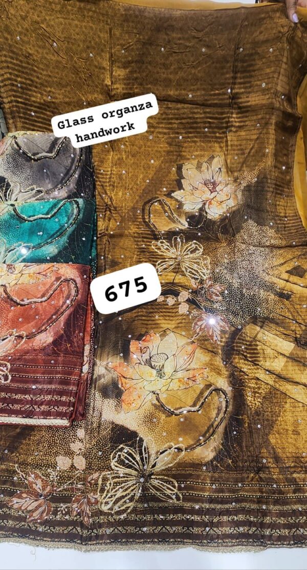 363801 SCAK Glass Top Pure Chiffon Dupatta Unstitched Suits