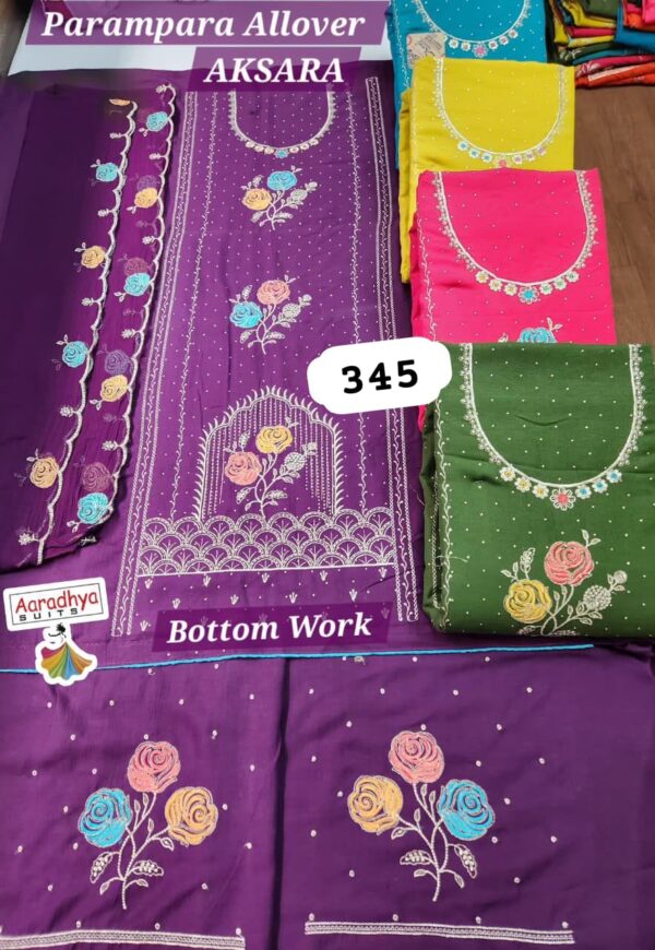 Aaradhya Parampara Top Nazneen Dupatta Unstitched Suits