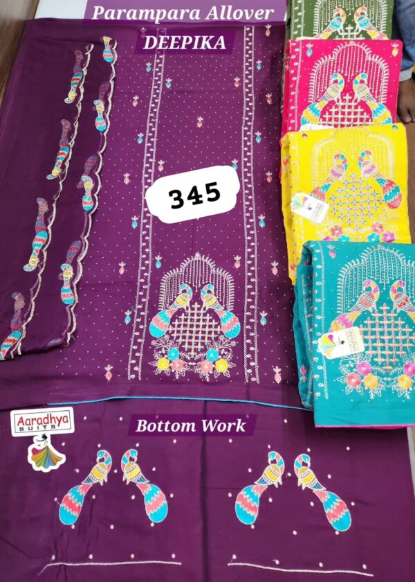 Aaradhya Parampara Top Nazneen Dupatta Unstitched Suits