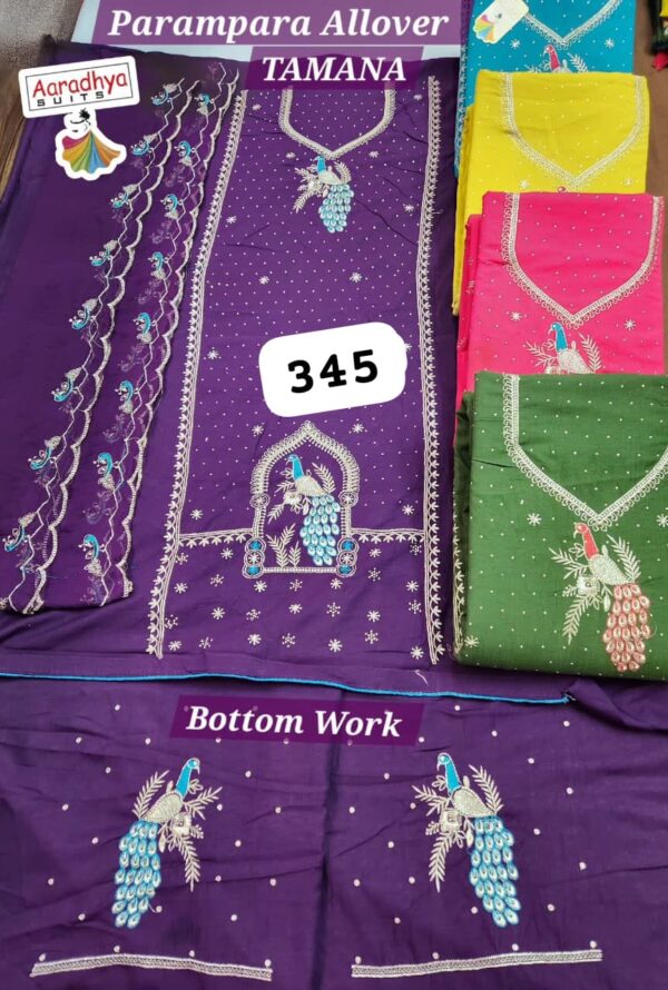 Aaradhya Parampara Top Nazneen Dupatta Unstitched Suits