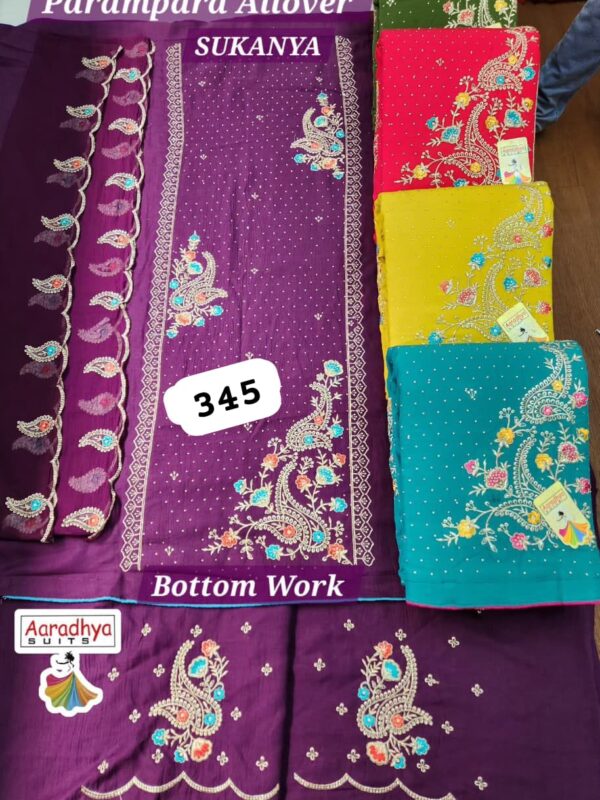 Aaradhya Parampara Top Nazneen Dupatta Unstitched Suits