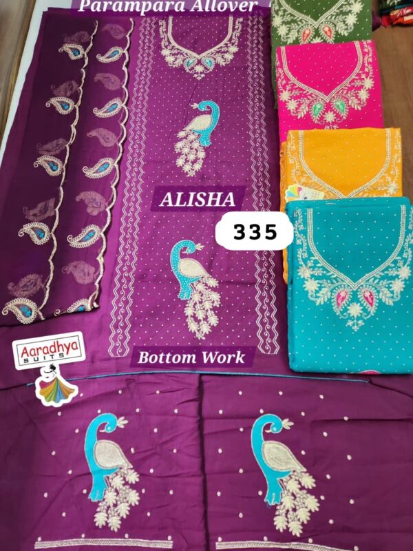 Aaradhya Parampara Top Nazneen Dupatta Unstitched Suits