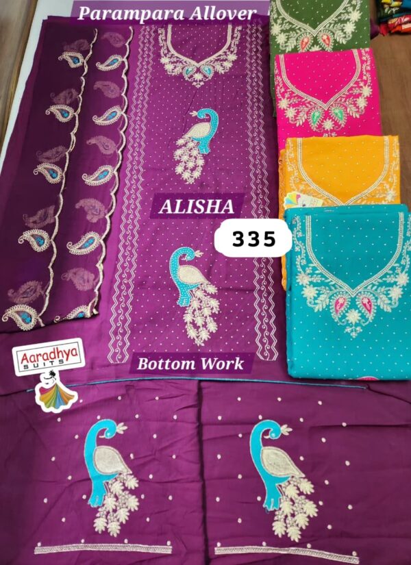 Aaradhya Parampara Top Nazneen Dupatta Unstitched Suits