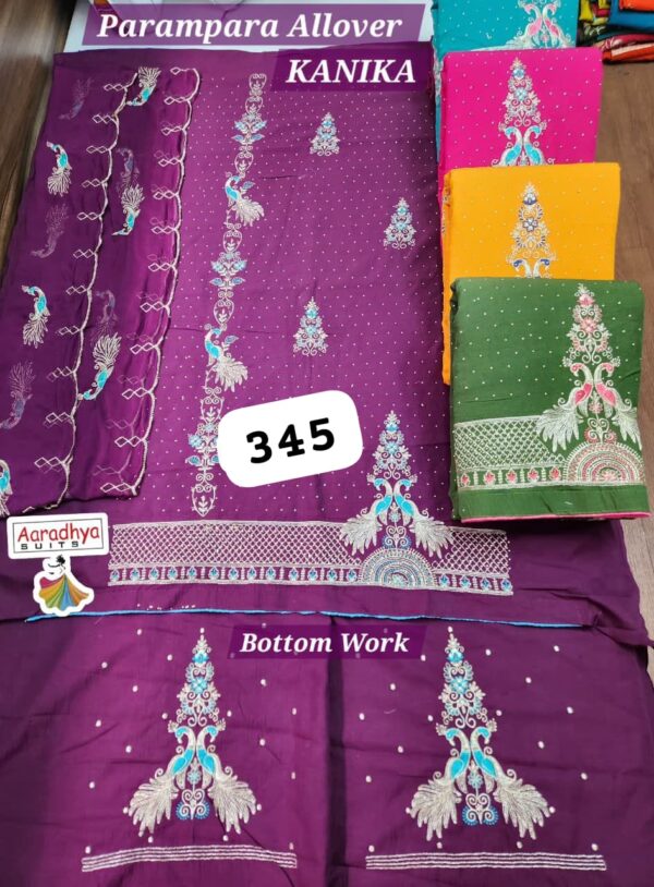 376680 Aaradhya Parampara Top Nazneen Dupatta Unstitched Suits