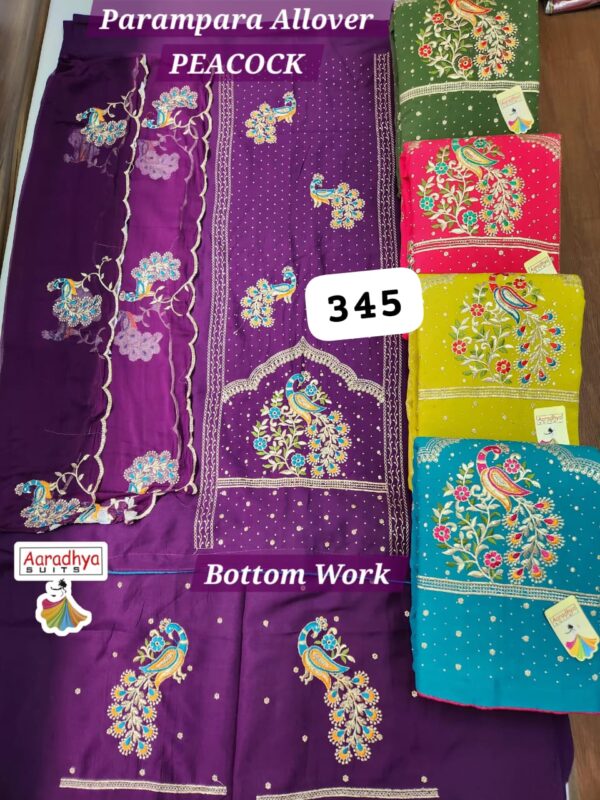 Aaradhya Parampara Top Nazneen Dupatta Unstitched Suits