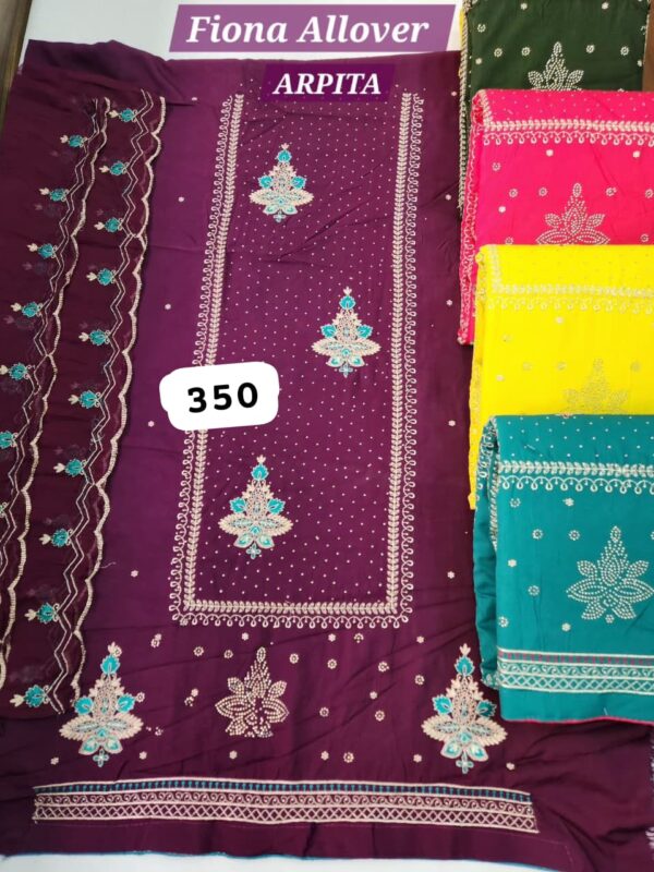 Aaradhya Fiona Top Nazneen Dupatta Unstitched Suits