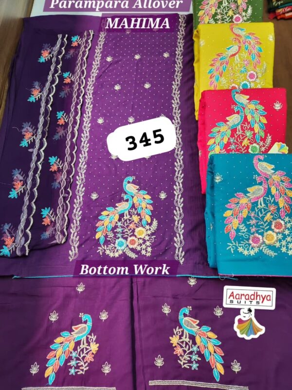 Aaradhya Parampara Top Nazneen Dupatta Unstitched Suits