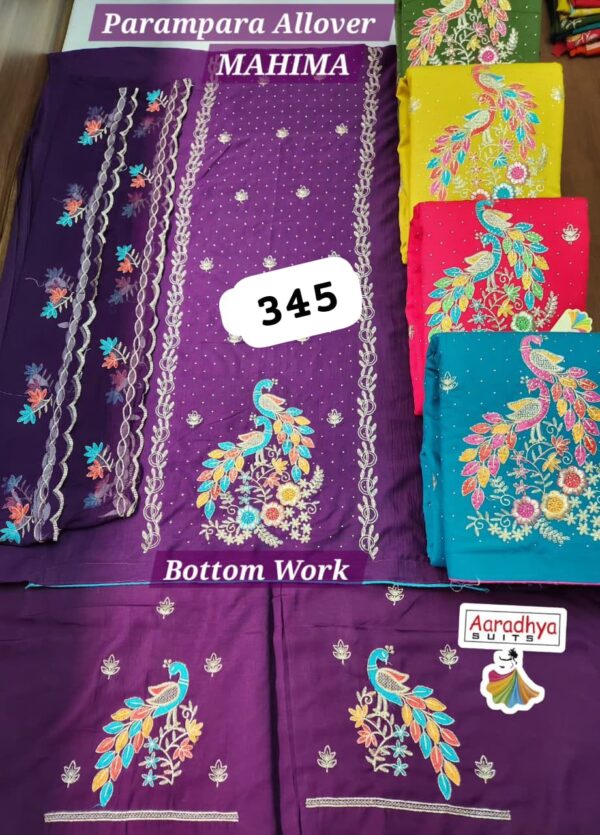 Aaradhya Parampara Top Nazneen Dupatta Unstitched Suits