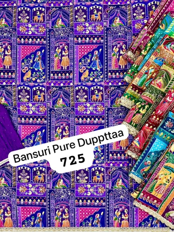 Bansuri Crepe Top Pure Chiffon Dupatta Unstitched Suits