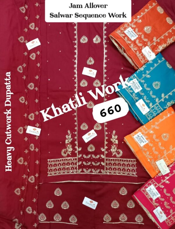 376696 Swastik Jaam Top Nazneen Dupatta Unstitched Suits