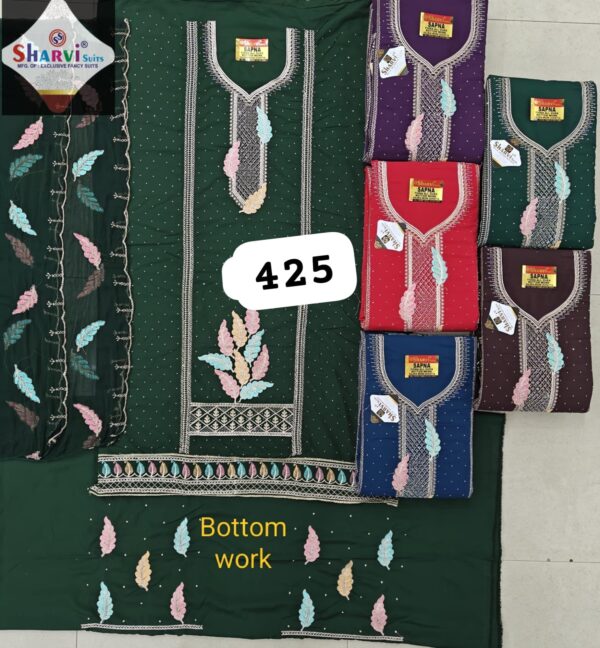 Sharvi Fiona Top Nazneen Dupatta Unstitched Suits