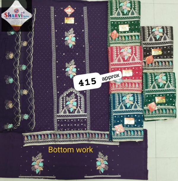 Sharvi Fiona Top Nazneen Dupatta Unstitched Suits