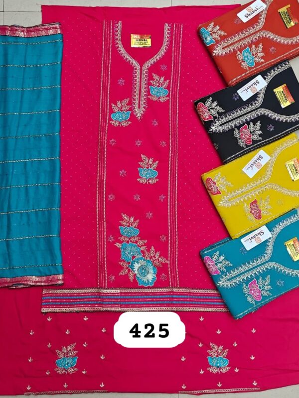 376705 Sharvi Fiona Top Nazneen Dupatta Unstitched Suits