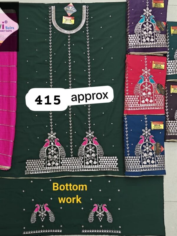 376707 Sharvi Fiona Top Nazneen Dupatta Unstitched Suits