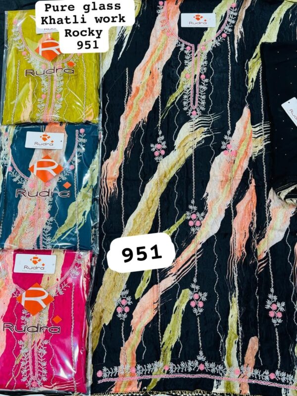 376709 Rudra Glass Top Nazneen Dupatta Unstitched Suits