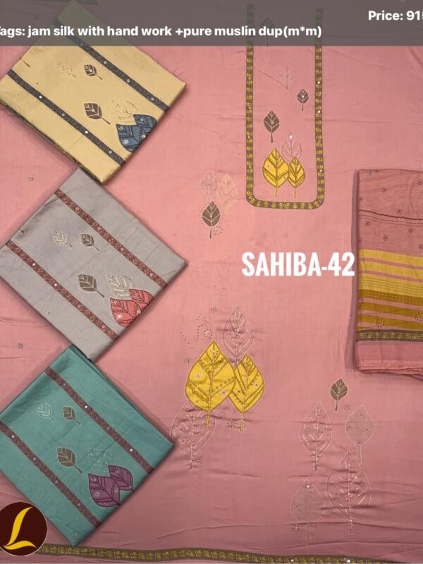 1000462918 Lalee Jaam Top Muslin Dupatta Unstitched Suits