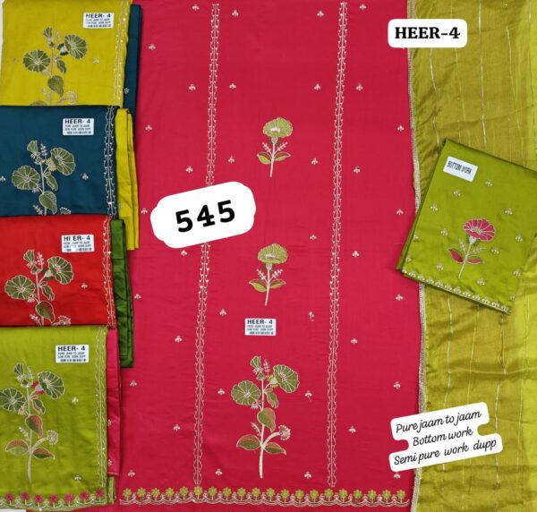 1000462966 SCAK Jaam Top Pure Chiffon Dupatta Unstitched Suits