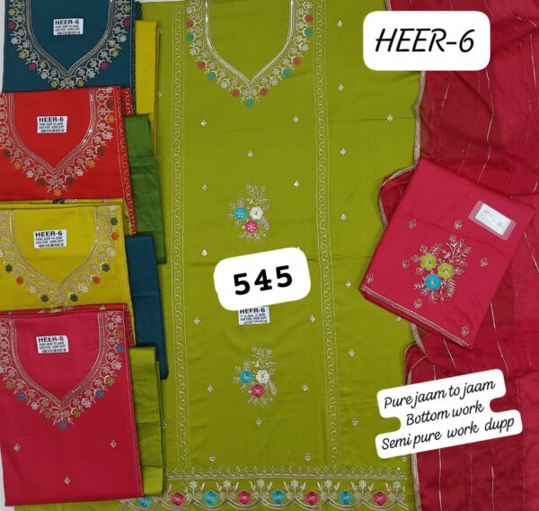 SCAK Jaam Top Pure Chiffon Dupatta Unstitched Suits