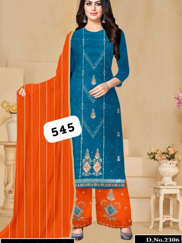 SCAK Jaam Top Pure Chiffon Dupatta Unstitched Suits