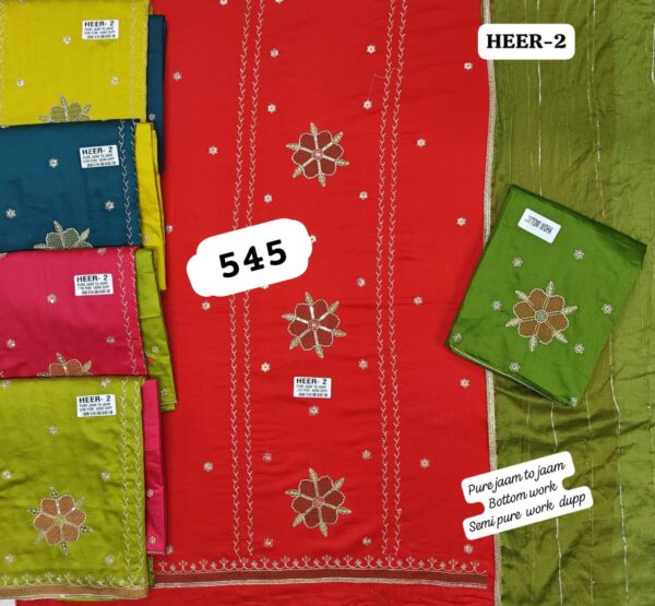 1000462970 SCAK Jaam Top Pure Chiffon Dupatta Unstitched Suits