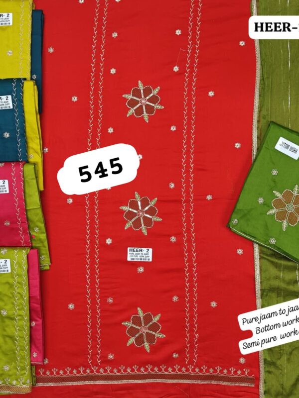 SCAK Jaam Top Pure Chiffon Dupatta Unstitched Suits