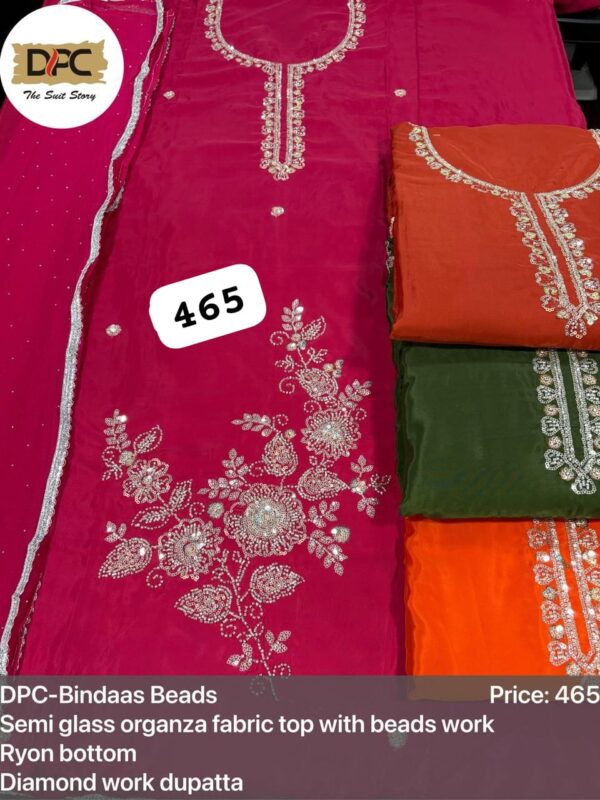 DPC Glass Top Nazneen Dupatta Unstitched Suits