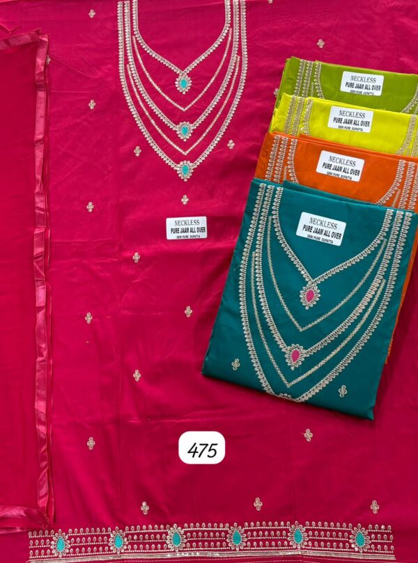 SCAK Jaam Top Nazneen Dupatta Unstitched Suits