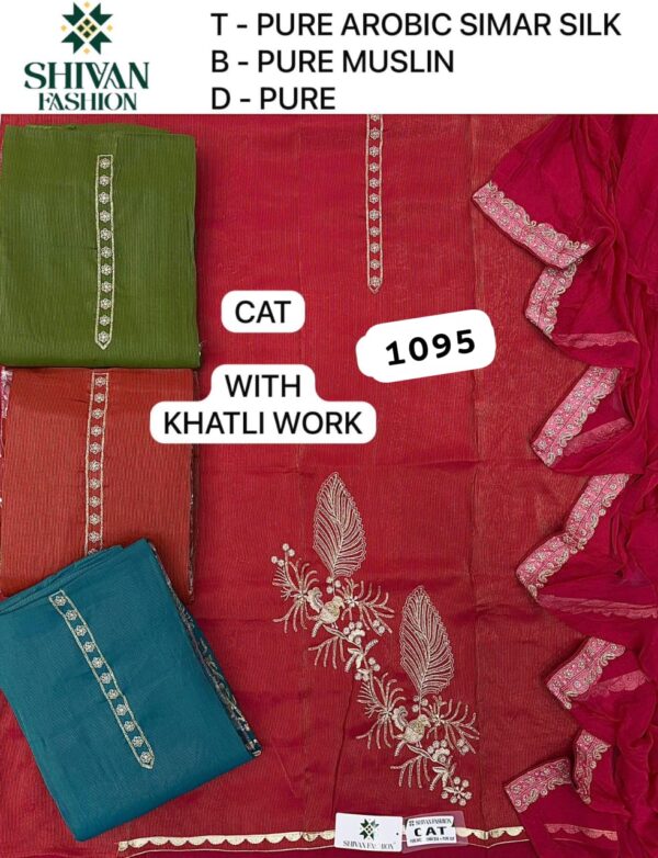 1000584711 Shivansh Shimmer Top Pure Chiffon Dupatta Unstitched Suits