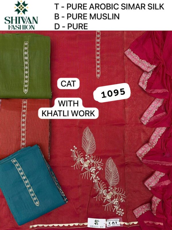 1000584711 Shivansh Shimmer Top Pure Chiffon Dupatta Unstitched Suits