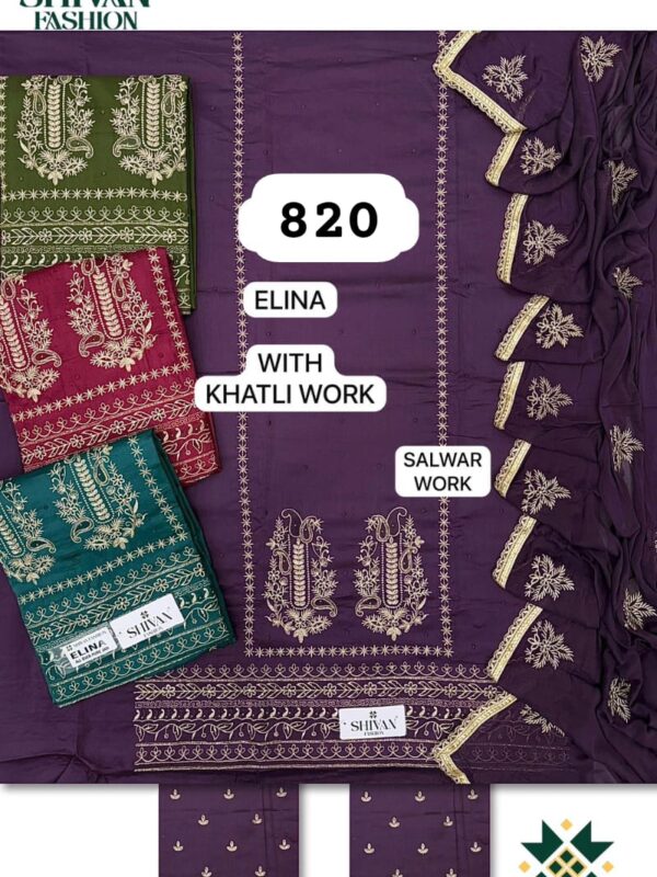 1000584719 Shivansh Jaam Top Pure Chiffon Dupatta Unstitched Suits