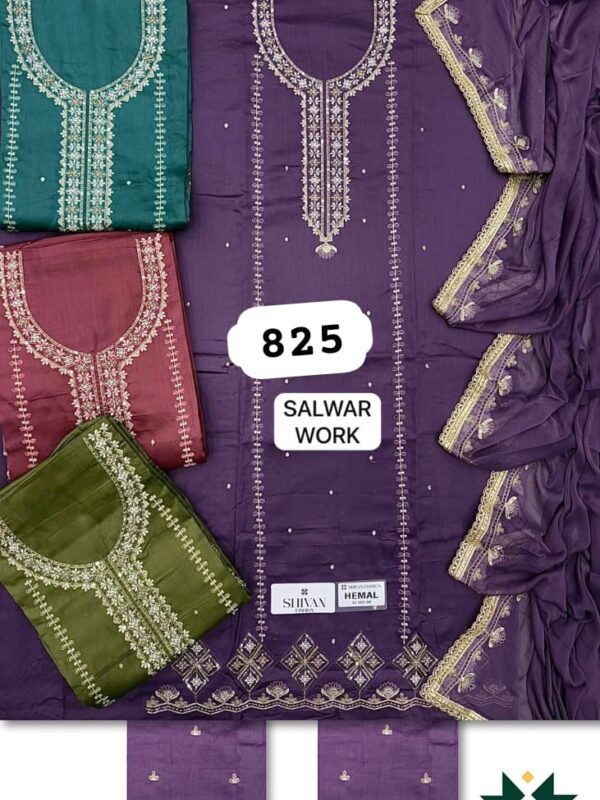 1000584721 Shivansh Jaam Top Pure Chiffon Dupatta Unstitched Suits