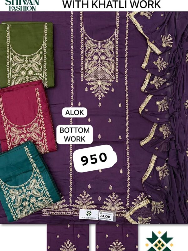 1000584722 Shivansh Jaam Top Pure Chiffon Dupatta Unstitched Suits