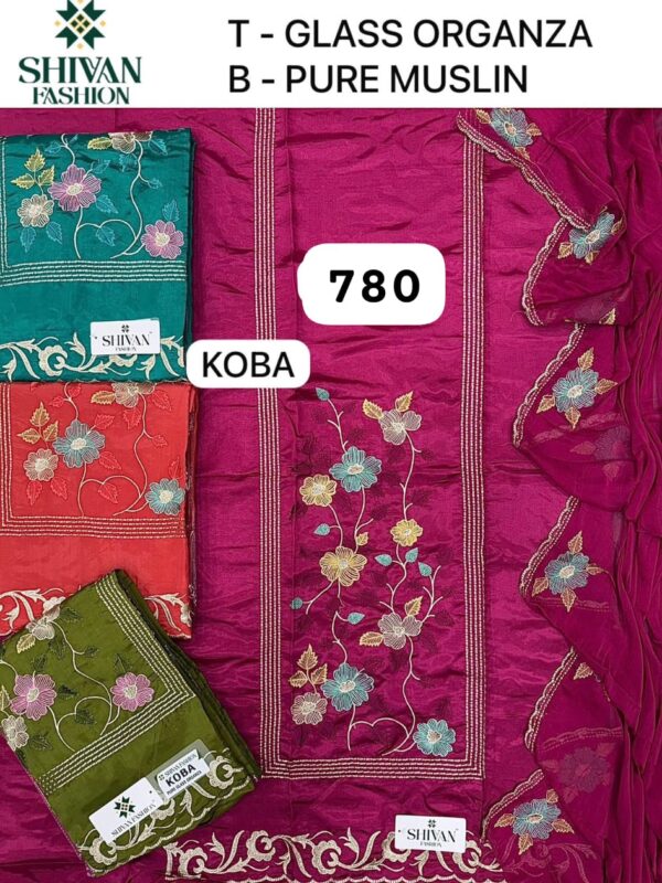 1000584724 Shivansh Organza Top Modal Silk Dupatta Unstitched Suits