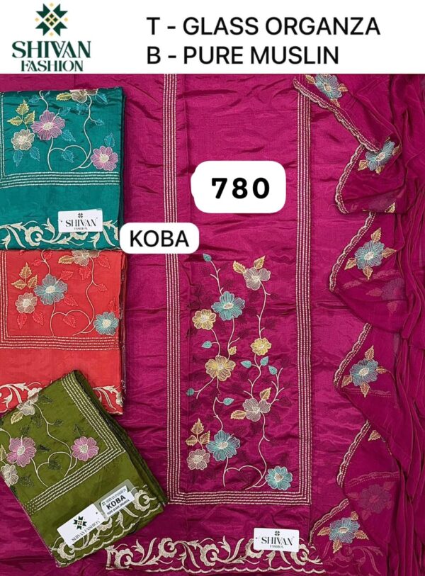 1000584724 Shivansh Organza Top Modal Silk Dupatta Unstitched Suits