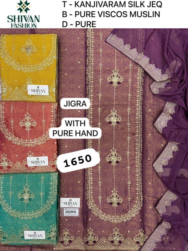 Shivansh Silk Top Pure Chiffon Dupatta Unstitched Suits